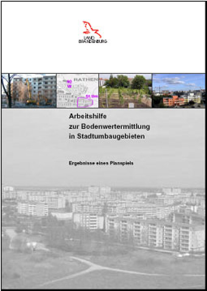 Titelbild für die Arbeitshilfe zur Bodenwertermittlung in Stadtumbaugebieten