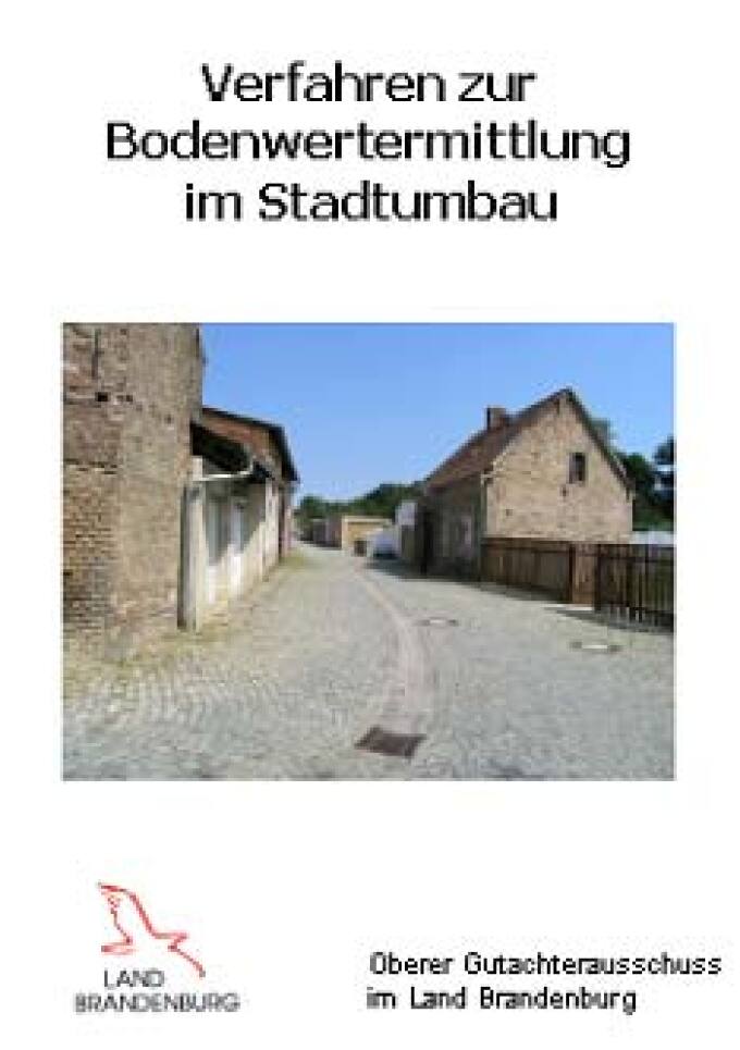 Titelbild zur Arbeitshilfe - Verfahren zur Bodenwertermittlung im Stadtumbau